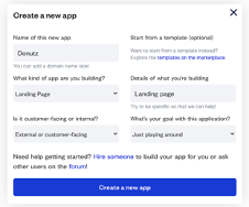 dgitags bubble create new app
